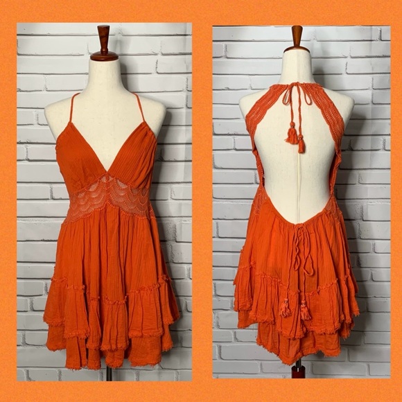 Free People Dresses & Skirts - Free People 200 Degrees Lace Embellished Mini Dress